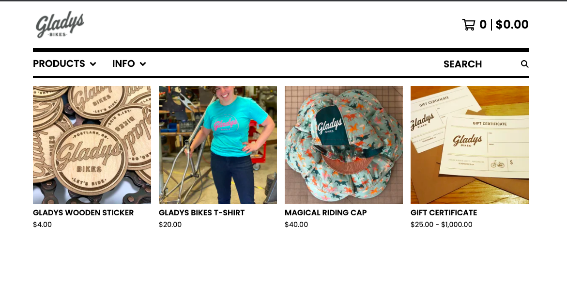 Gladys online store.png